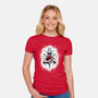 Deepnest Princess-Womens-Fitted-Tee-JanGrackleArt