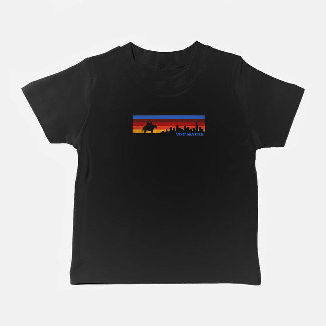 Visit Seattle-Baby-Basic-Tee-rocketman_art