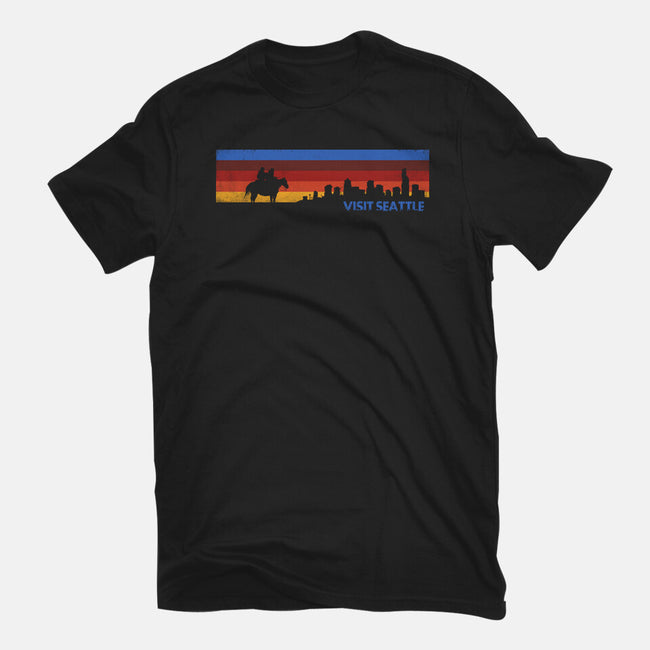 Visit Seattle-Womens-Fitted-Tee-rocketman_art