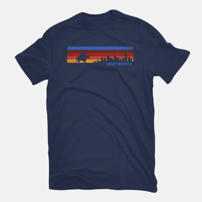 Visit Seattle-Womens-Fitted-Tee-rocketman_art