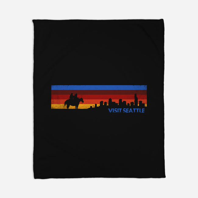 Visit Seattle-None-Fleece-Blanket-rocketman_art