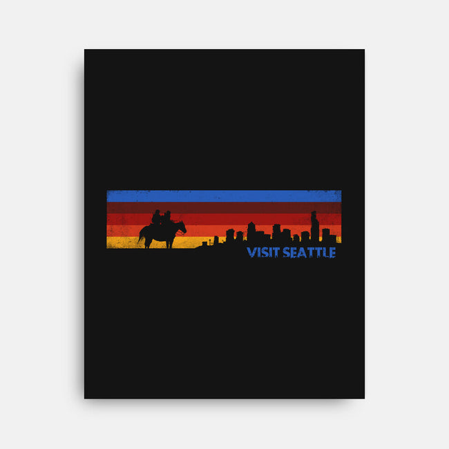 Visit Seattle-None-Stretched-Canvas-rocketman_art