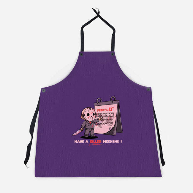 Killer Weekend-Unisex-Kitchen-Apron-P1yu5h