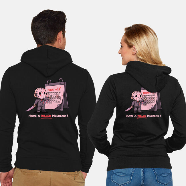 Killer Weekend-Unisex-Zip-Up-Sweatshirt-P1yu5h