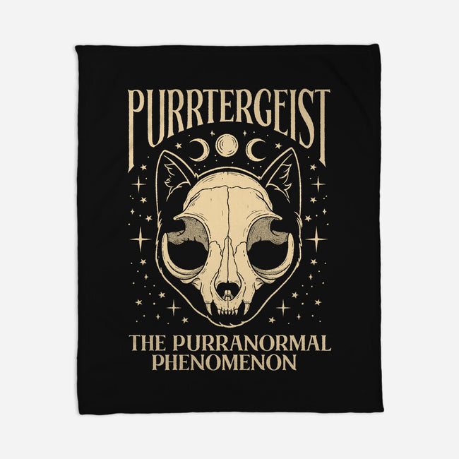 Purrtergeist-None-Fleece-Blanket-Thiago Correa