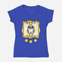 Virtual Bulldog-Womens-V-Neck-Tee-estudiofitas