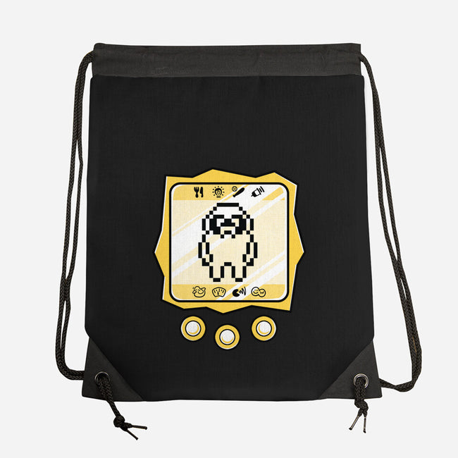 Virtual Bulldog-None-Drawstring-Bag-estudiofitas