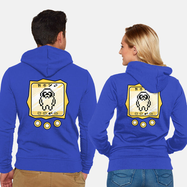 Virtual Bulldog-Unisex-Zip-Up-Sweatshirt-estudiofitas