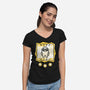 Virtual Bulldog-Womens-V-Neck-Tee-estudiofitas