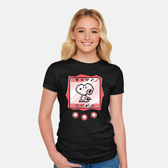 Virtual Beagle-Womens-Fitted-Tee-estudiofitas
