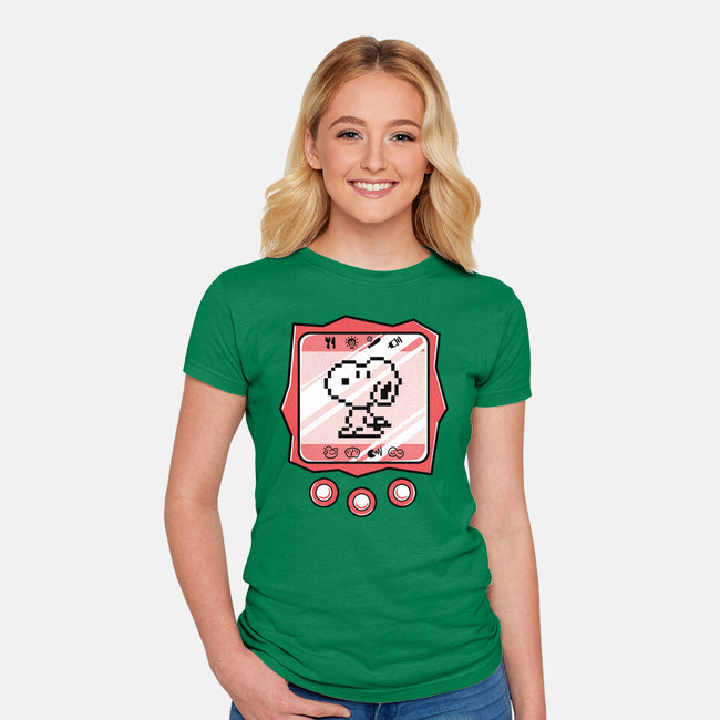 Virtual Beagle-Womens-Fitted-Tee-estudiofitas
