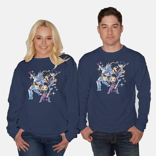 Fullmetal Guitarists-Unisex-Crew Neck-Sweatshirt-naomori