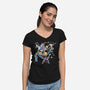 Fullmetal Guitarists-Womens-V-Neck-Tee-naomori