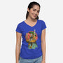 Nopejima Sensei-Womens-V-Neck-Tee-Ionfox