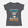 Often Mistaken For An Adult-Womens-V-Neck-Tee-NemiMakeit