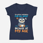 Often Mistaken For An Adult-Womens-V-Neck-Tee-NemiMakeit
