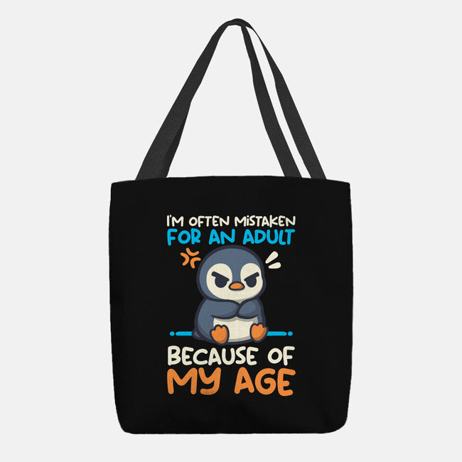 Often Mistaken For An Adult-None-Basic Tote-Bag-NemiMakeit