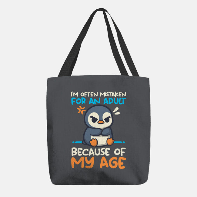 Often Mistaken For An Adult-None-Basic Tote-Bag-NemiMakeit