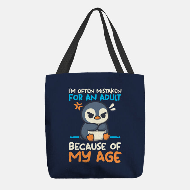 Often Mistaken For An Adult-None-Basic Tote-Bag-NemiMakeit