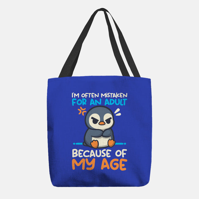 Often Mistaken For An Adult-None-Basic Tote-Bag-NemiMakeit