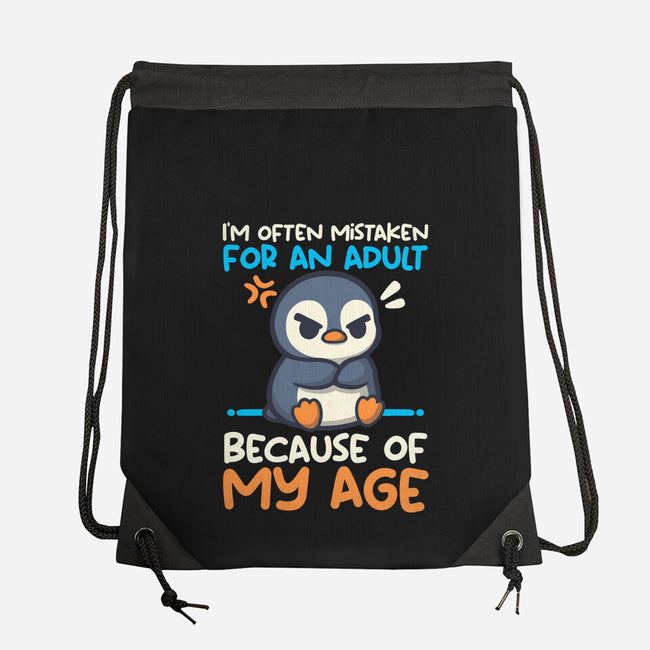 Often Mistaken For An Adult-None-Drawstring-Bag-NemiMakeit