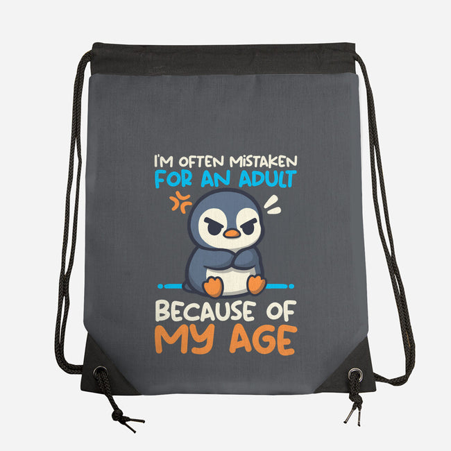 Often Mistaken For An Adult-None-Drawstring-Bag-NemiMakeit