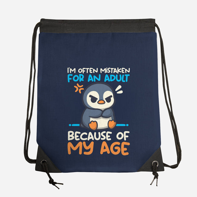 Often Mistaken For An Adult-None-Drawstring-Bag-NemiMakeit