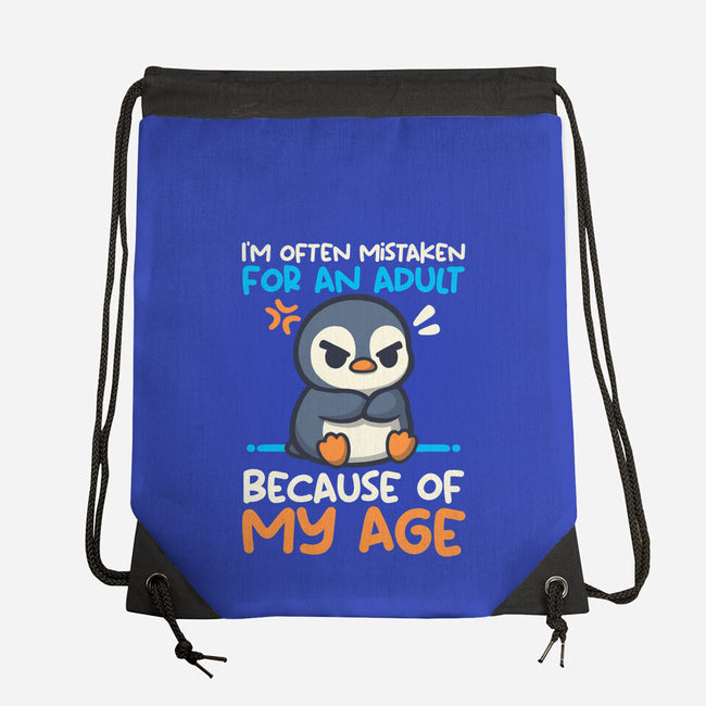 Often Mistaken For An Adult-None-Drawstring-Bag-NemiMakeit