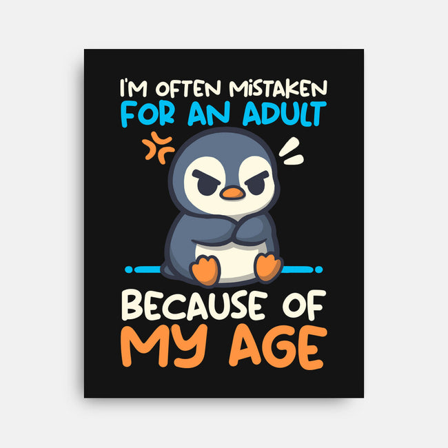 Often Mistaken For An Adult-None-Stretched-Canvas-NemiMakeit