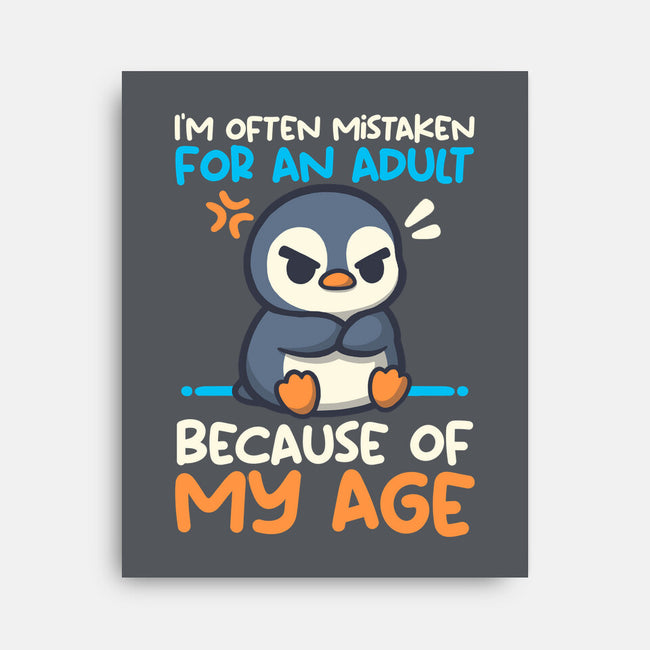 Often Mistaken For An Adult-None-Stretched-Canvas-NemiMakeit