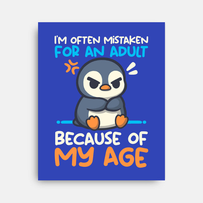 Often Mistaken For An Adult-None-Stretched-Canvas-NemiMakeit