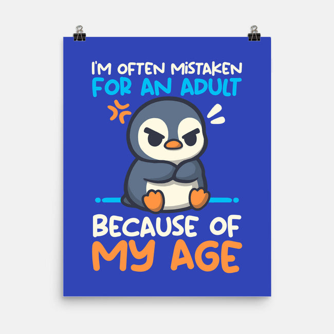 Often Mistaken For An Adult-None-Matte-Poster-NemiMakeit