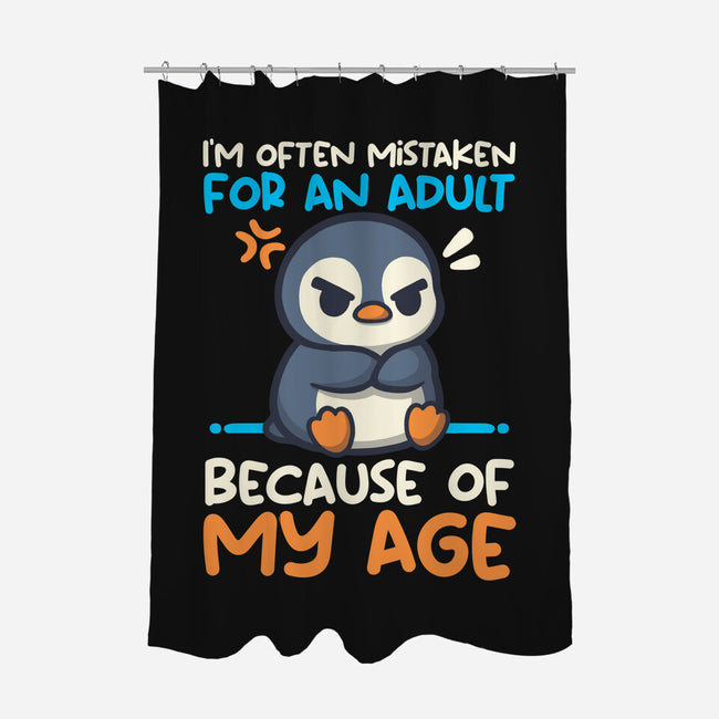 Often Mistaken For An Adult-None-Polyester-Shower Curtain-NemiMakeit