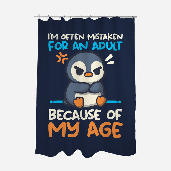 Often Mistaken For An Adult-None-Polyester-Shower Curtain-NemiMakeit
