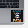 Often Mistaken For An Adult-None-Glossy-Sticker-NemiMakeit