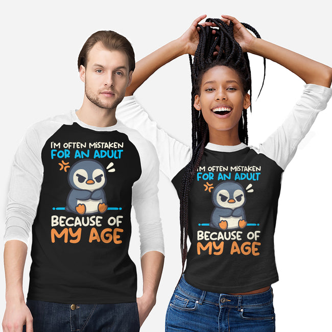 Often Mistaken For An Adult-Unisex-Baseball-Tee-NemiMakeit