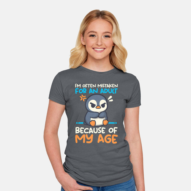 Often Mistaken For An Adult-Womens-Fitted-Tee-NemiMakeit
