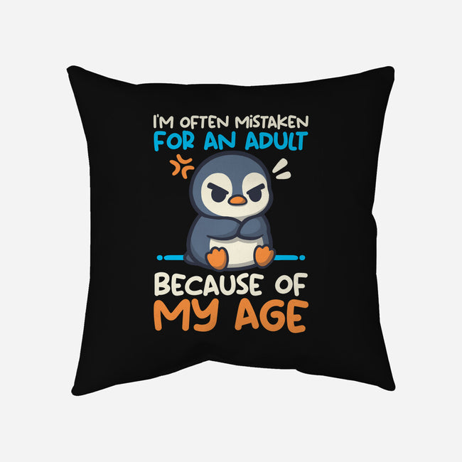 Often Mistaken For An Adult-None-Removable Cover w Insert-Throw Pillow-NemiMakeit