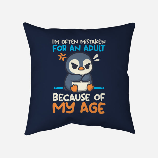Often Mistaken For An Adult-None-Removable Cover w Insert-Throw Pillow-NemiMakeit
