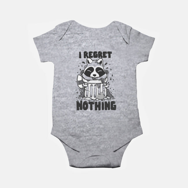 I Regret Nothing Trash-Baby-Basic-Onesie-Vallina84