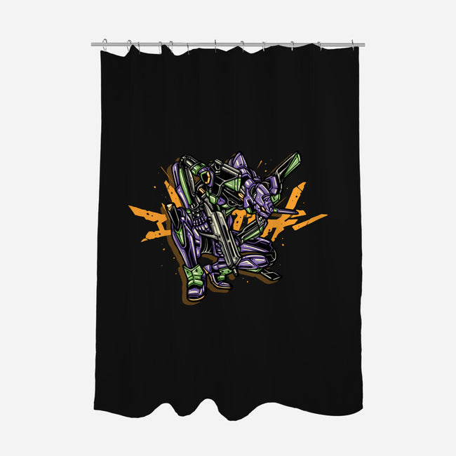 Test Type 01-None-Polyester-Shower Curtain-glitchygorilla