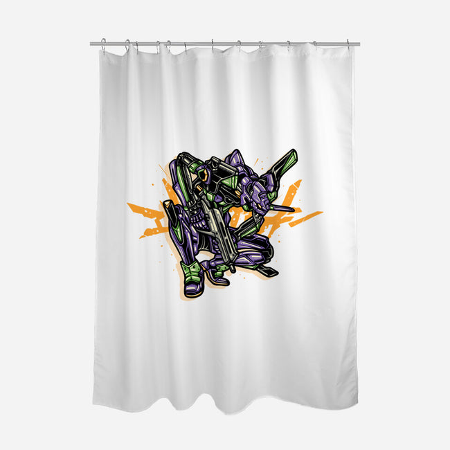 Test Type 01-None-Polyester-Shower Curtain-glitchygorilla