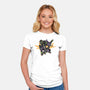 Test Type 01-Womens-Fitted-Tee-glitchygorilla