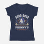 Prinny Dood Coffee Emblem-Womens-V-Neck-Tee-LAGELANTEE