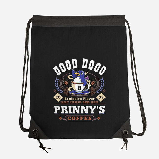 Prinny Dood Coffee Emblem-None-Drawstring-Bag-LAGELANTEE