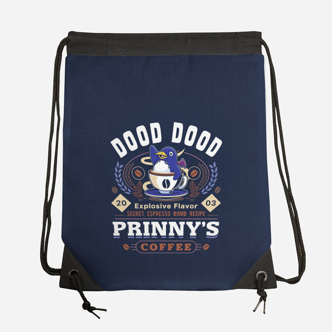 Prinny Dood Coffee Emblem-None-Drawstring-Bag-LAGELANTEE