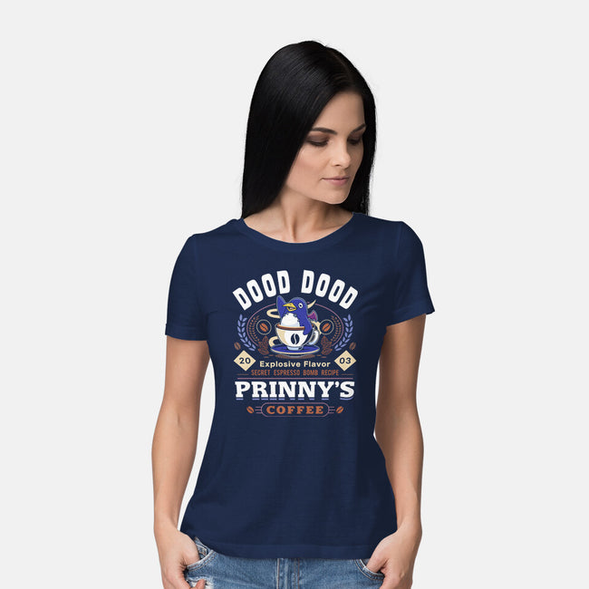 Prinny Dood Coffee Emblem-Womens-Basic-Tee-LAGELANTEE