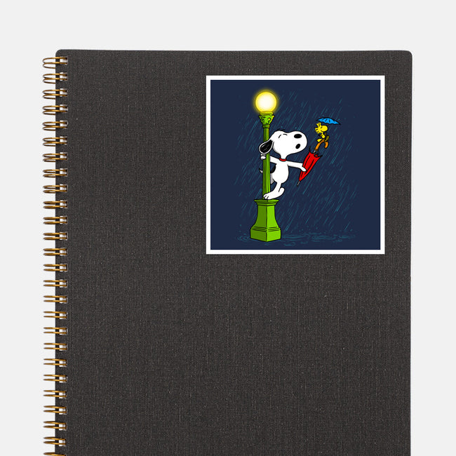 Singing In The Rain-None-Glossy-Sticker-drbutler