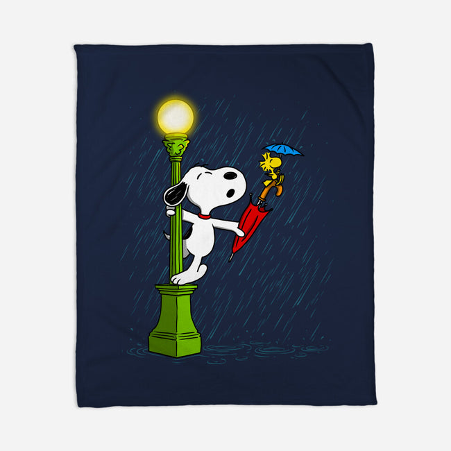 Singing In The Rain-None-Fleece-Blanket-drbutler