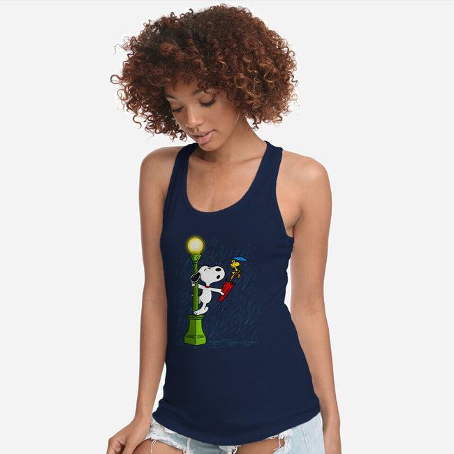 Singing In The Rain-Womens-Racerback-Tank-drbutler